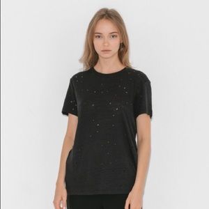 Black Distressed IRO Tee